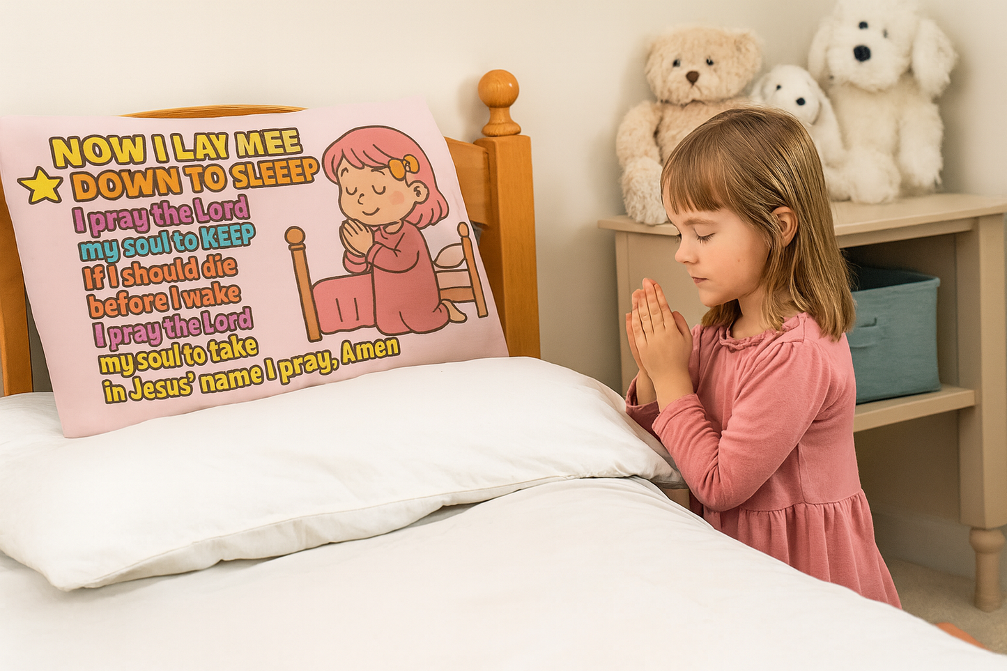 Luxury Little Girl’s Pillowcase | Kasian Luxe Living | Elegant Luxury Living