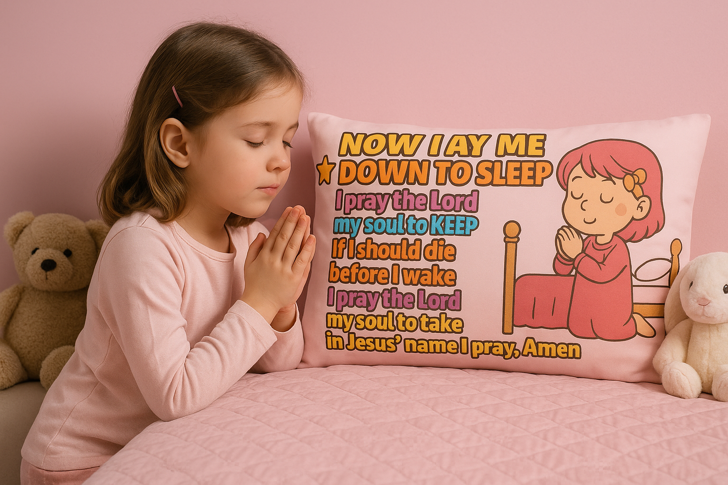 Luxury Little Girl’s Pillowcase | Kasian Luxe Living | Elegant Luxury Living