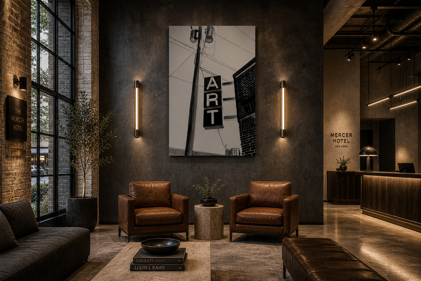 Urban Signal — Black & White Architectural Wall Art