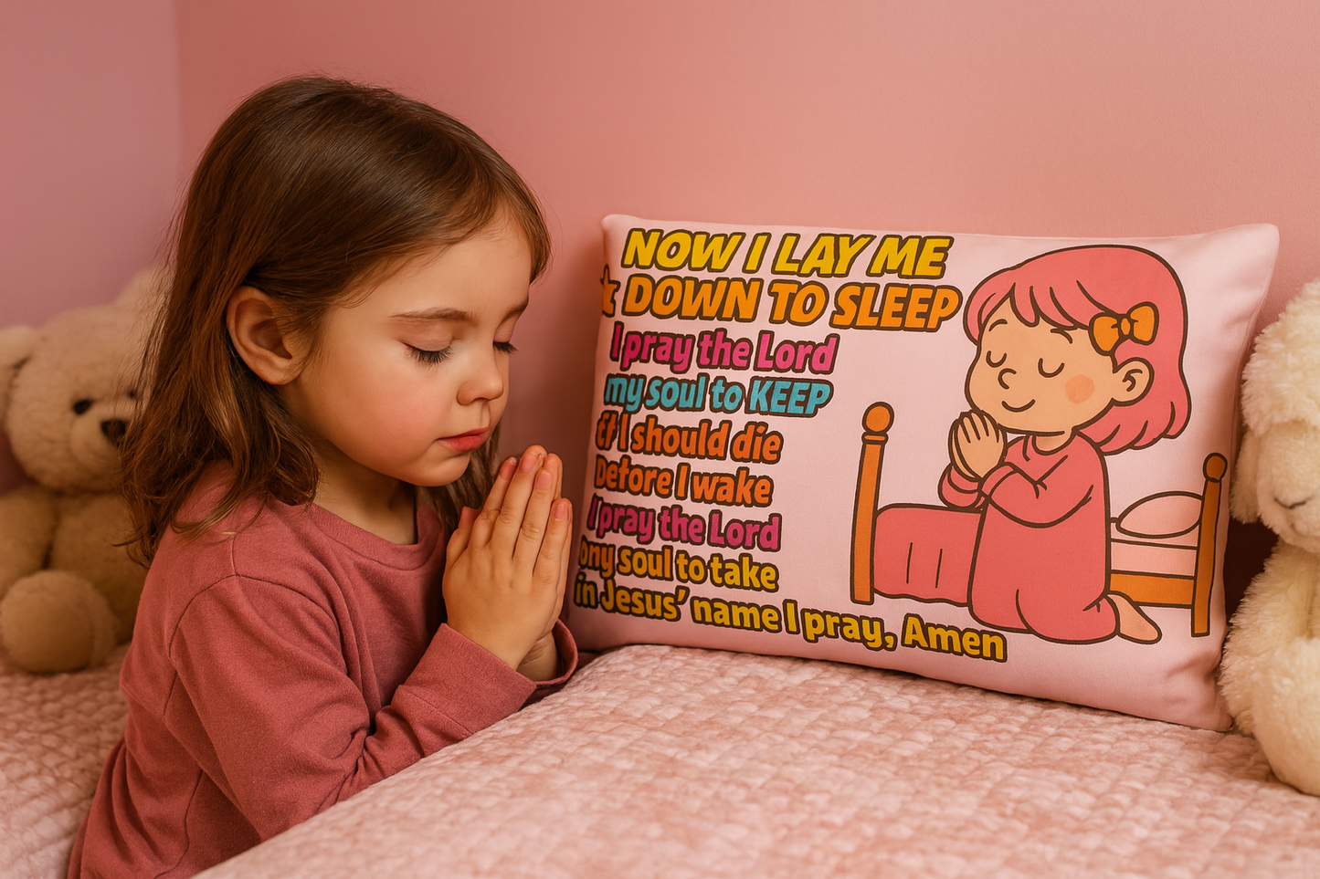 Luxury Little Girl’s Pillowcase | Kasian Luxe Living | Elegant Luxury Living