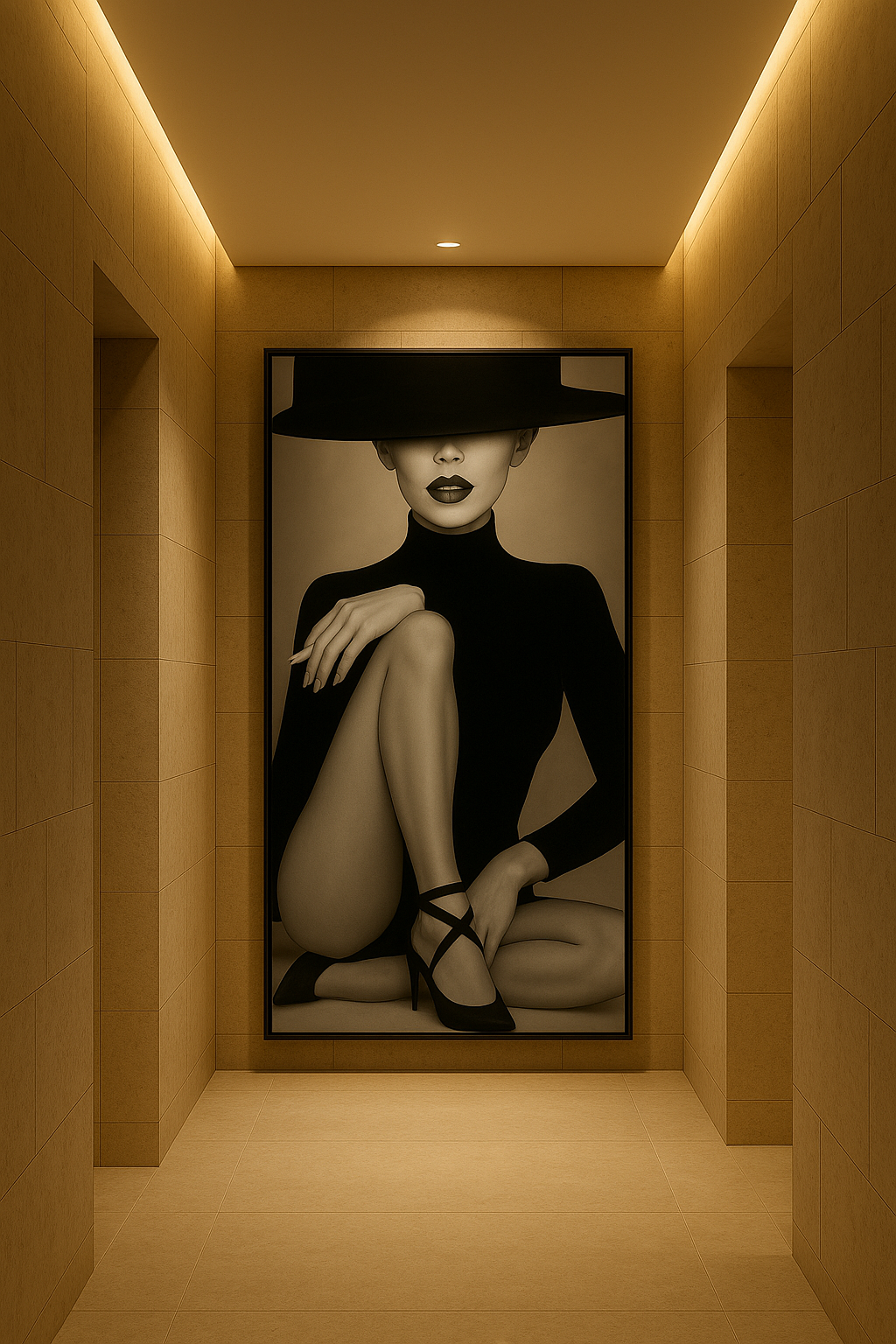 Nocturne Muse — Sculptural Noir Figure Study