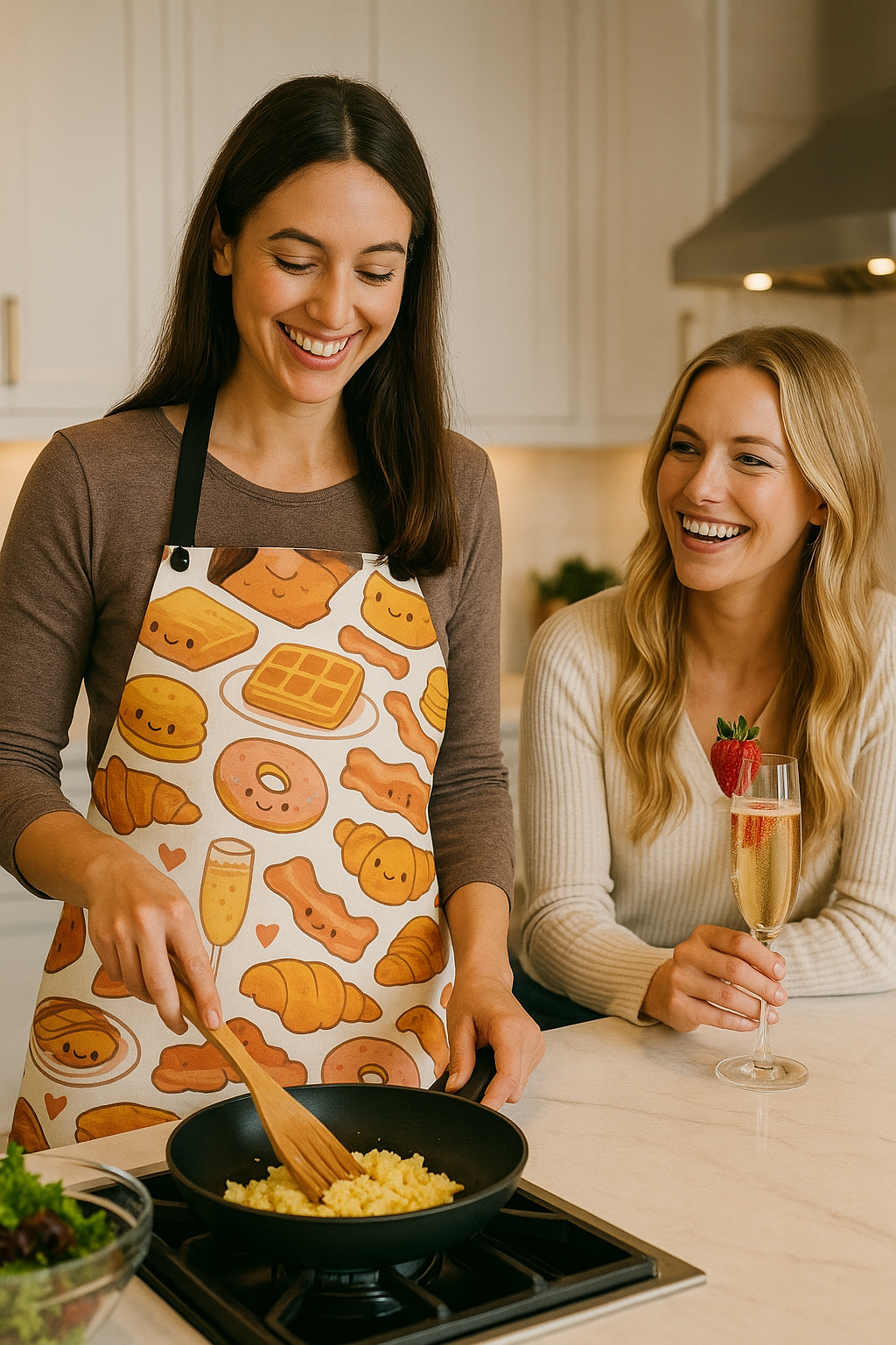 Luxury Halloween Apron | Kasian Luxe Aprons | Elegant Luxury Kitchenwear