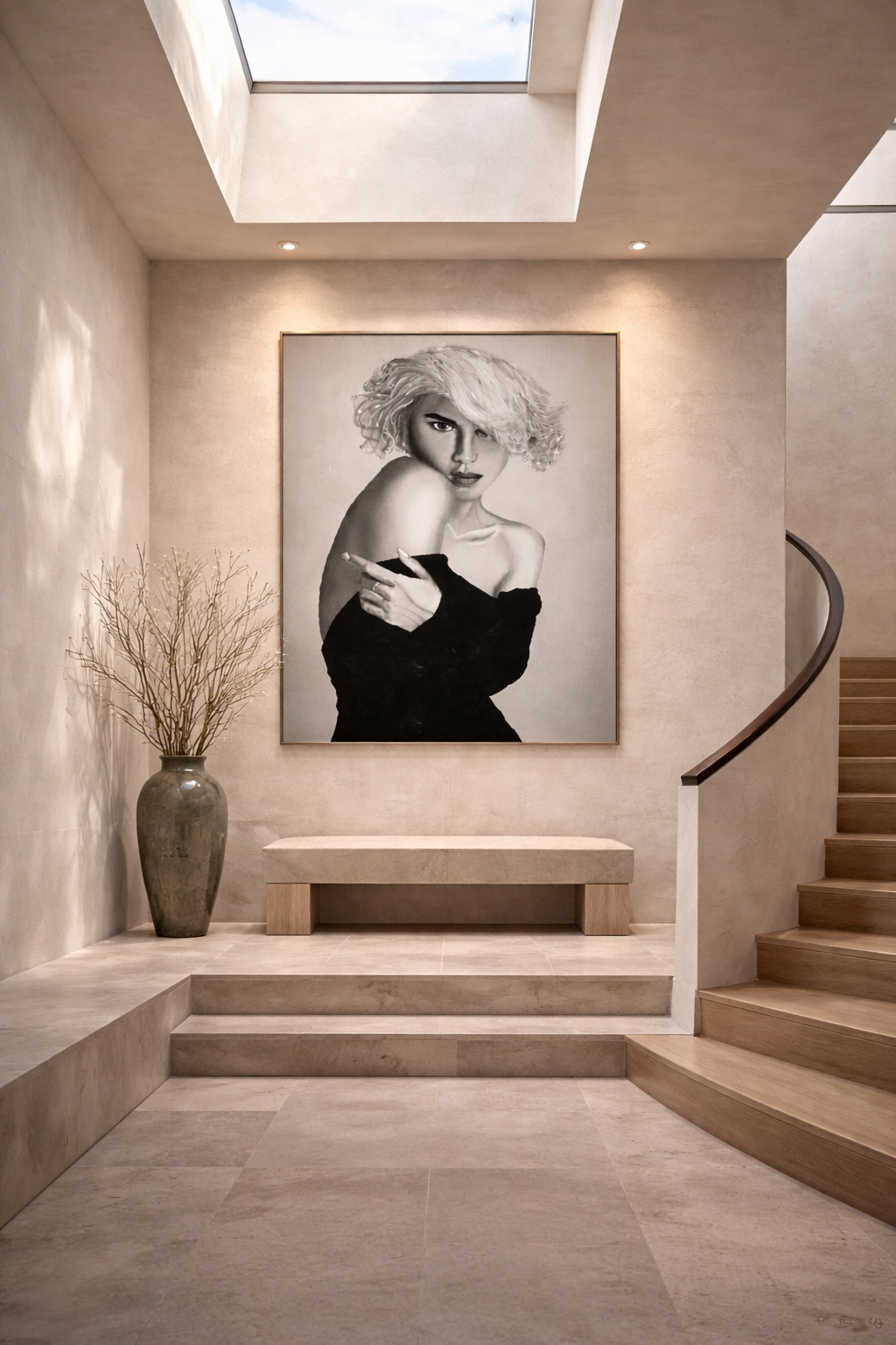 Whispered Poise — Limited Edition Black & White Portrait