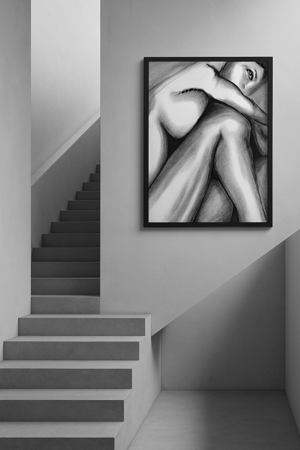 Quieturrender — Sculptural Figure in Shadow & Light