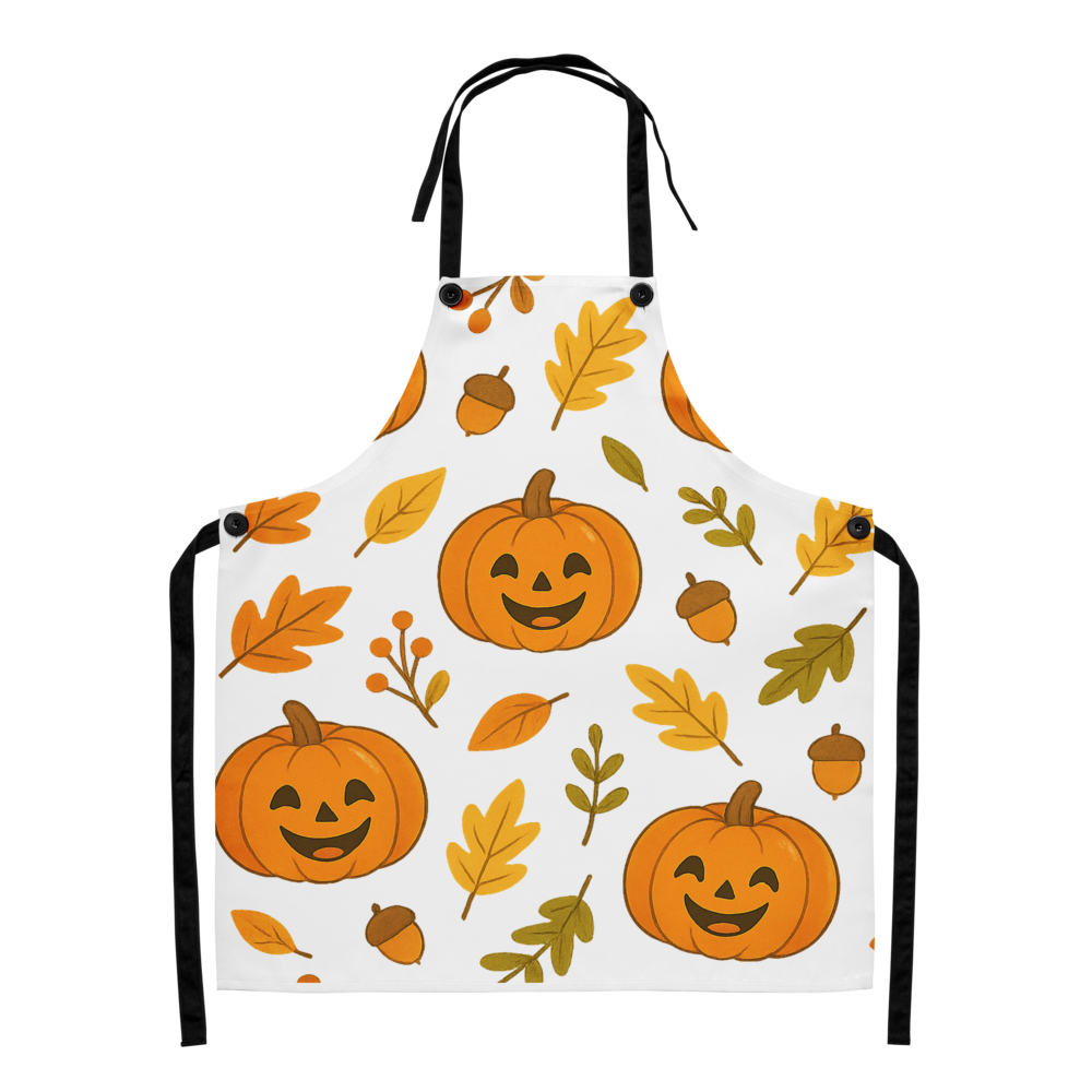 Luxury Apron and Luxury Cloth Pumpkin Fall Bundle Set