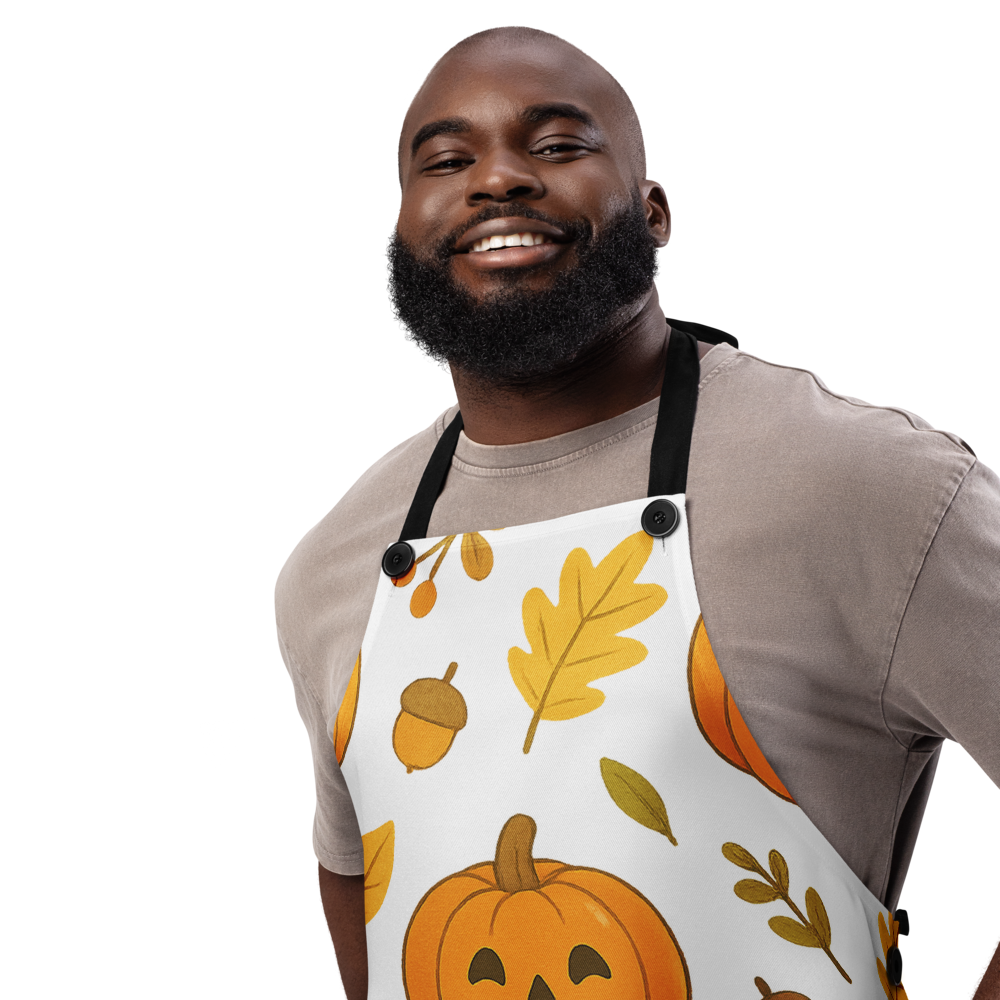 Luxury Apron and Luxury Cloth Pumpkin Fall Bundle Set