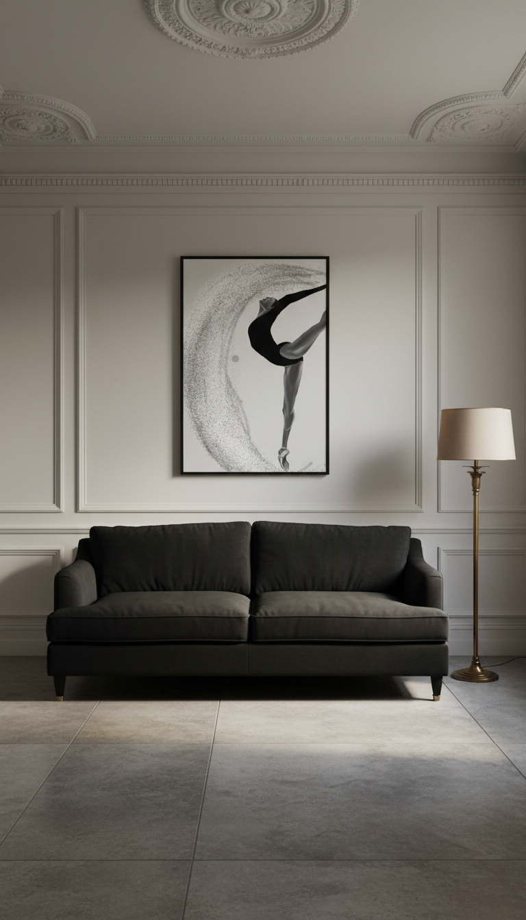 Luxury Ballet Wall Art | Eclipse en Pointe by Kasian Art Studio