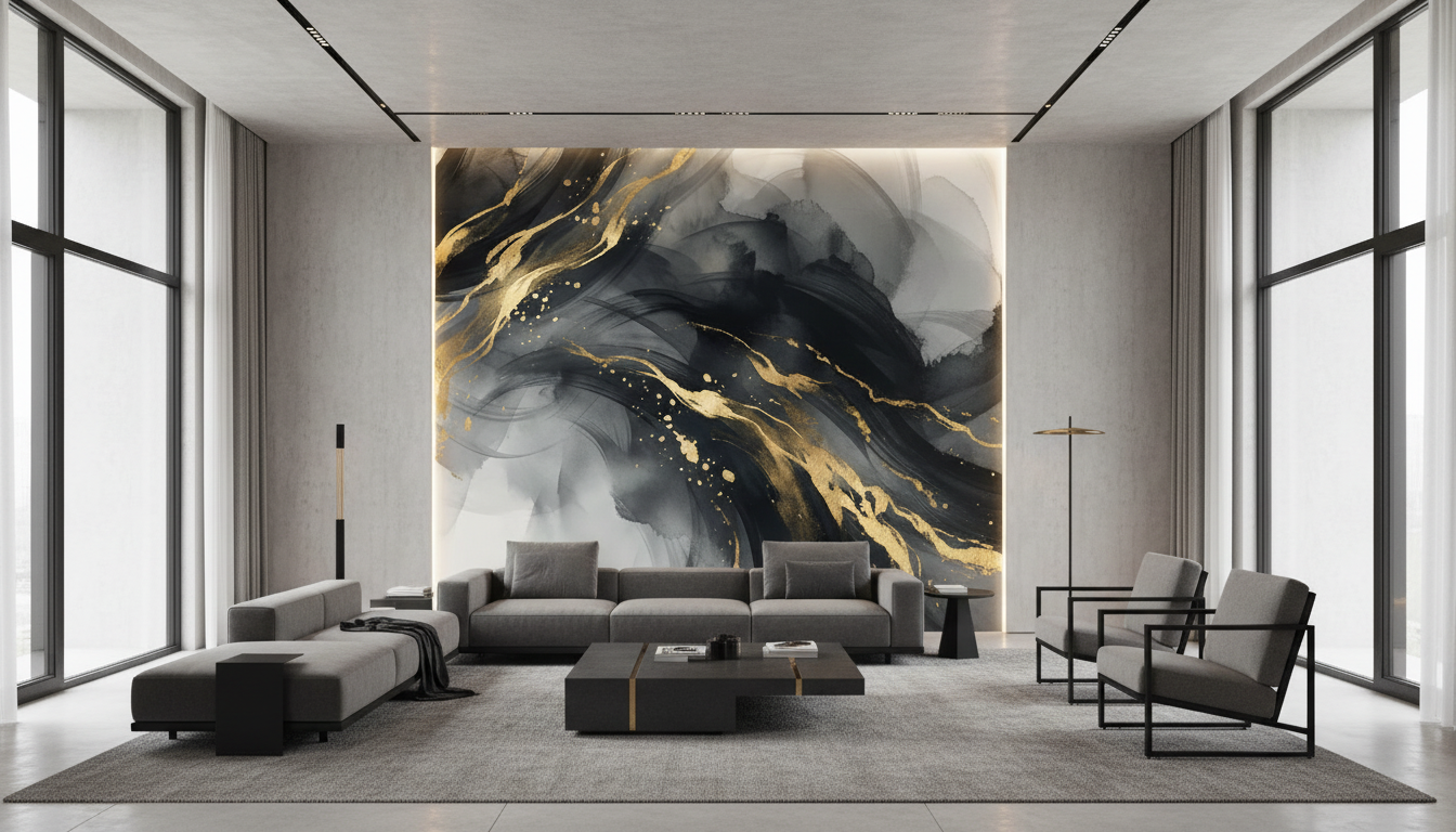 Nocturne in Gold — Limited Edition Abstract Canvas