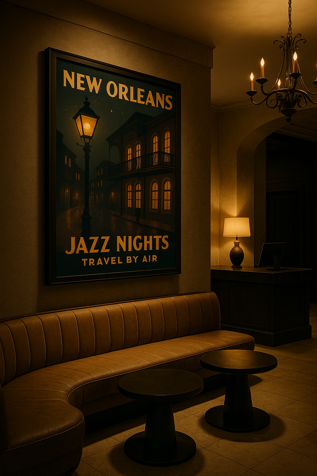 Jazz Nights — New Orleans Vintage Fine Art Poster
