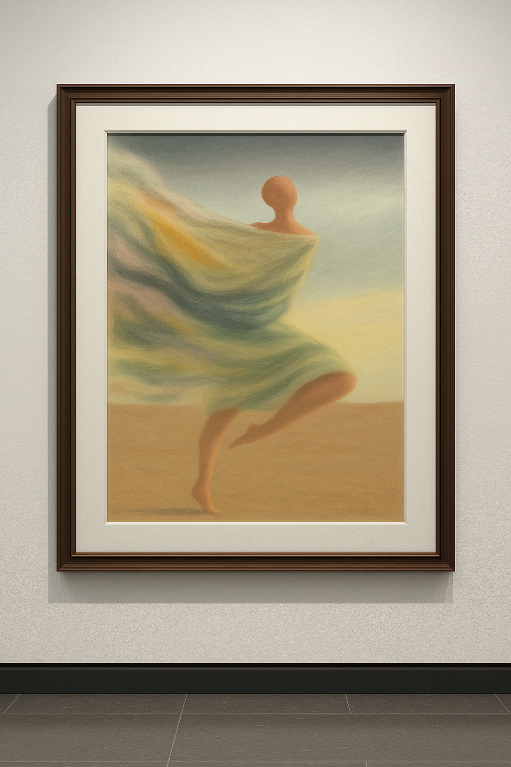 Whispers in Motion – Ethereal Dancer in Pastel Haze