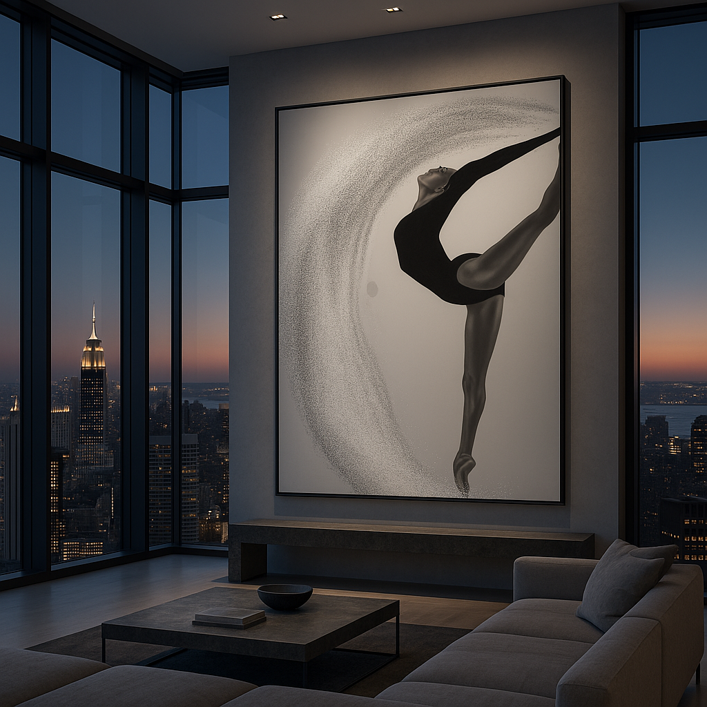 Luxury Ballet Wall Art | Eclipse en Pointe by Kasian Art Studio