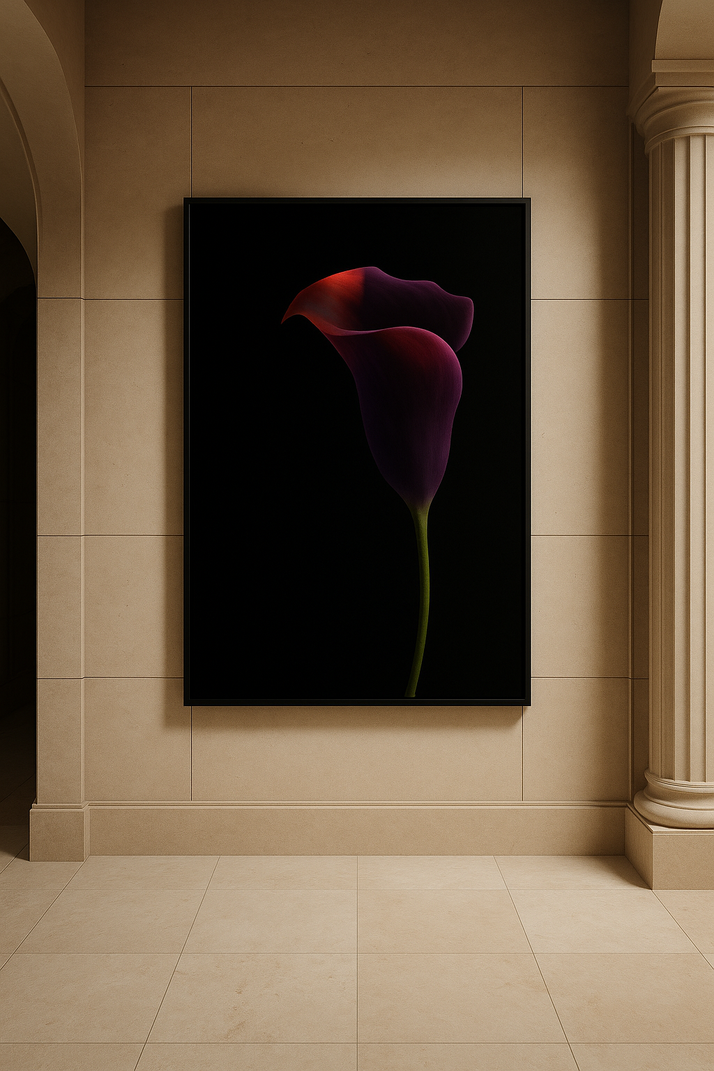 Crimson Eclipse — Limited Edition Noir Botanical Elegance