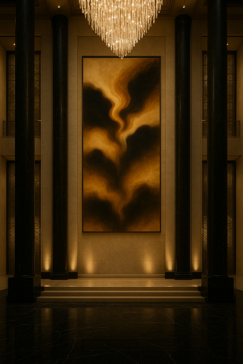 Gilded Ascension — Luxury Gold & Black Abstract (Ltd. Ed. 50)