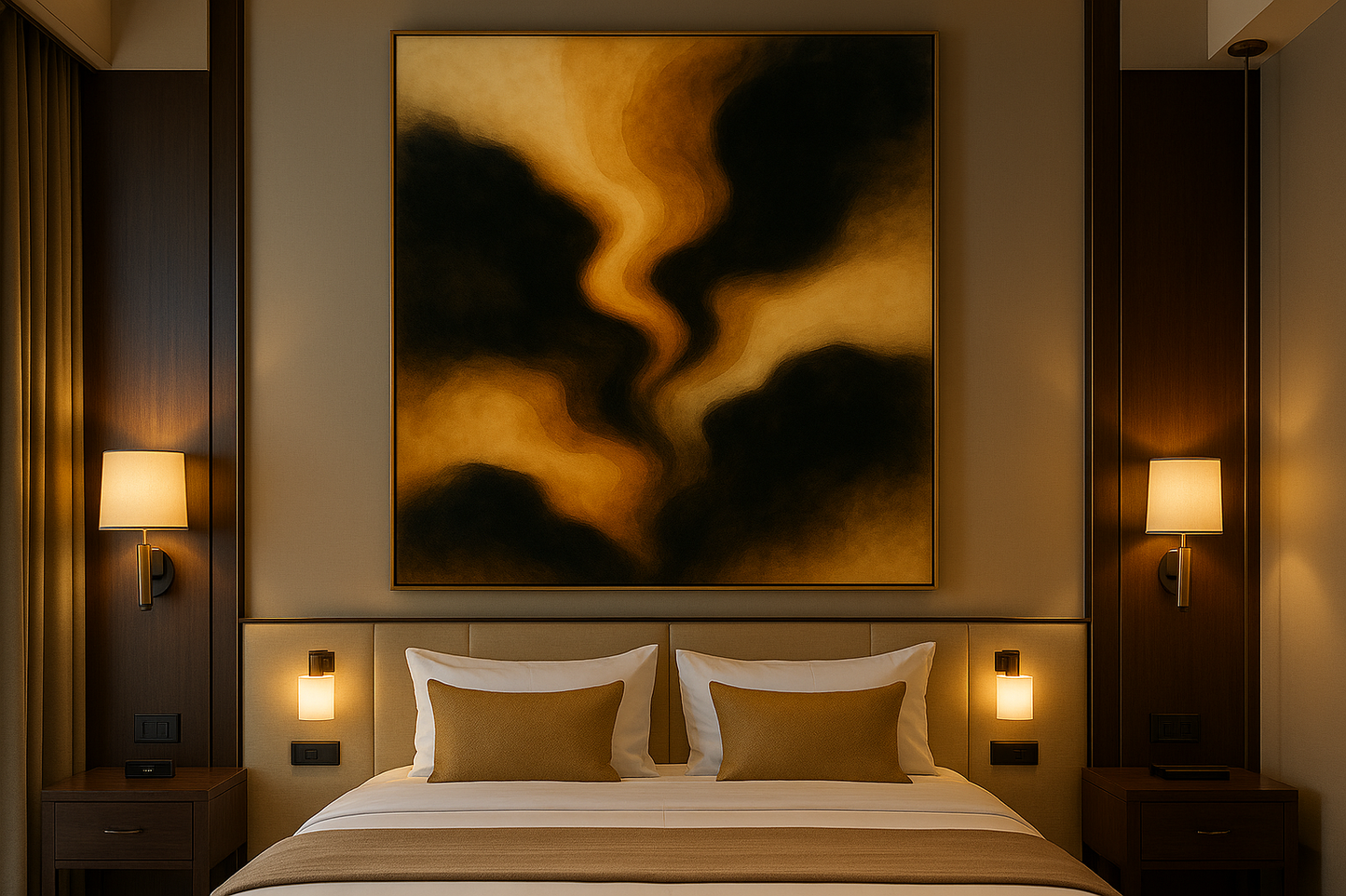 Gilded Ascension — Luxury Gold & Black Abstract (Ltd. Ed. 50)