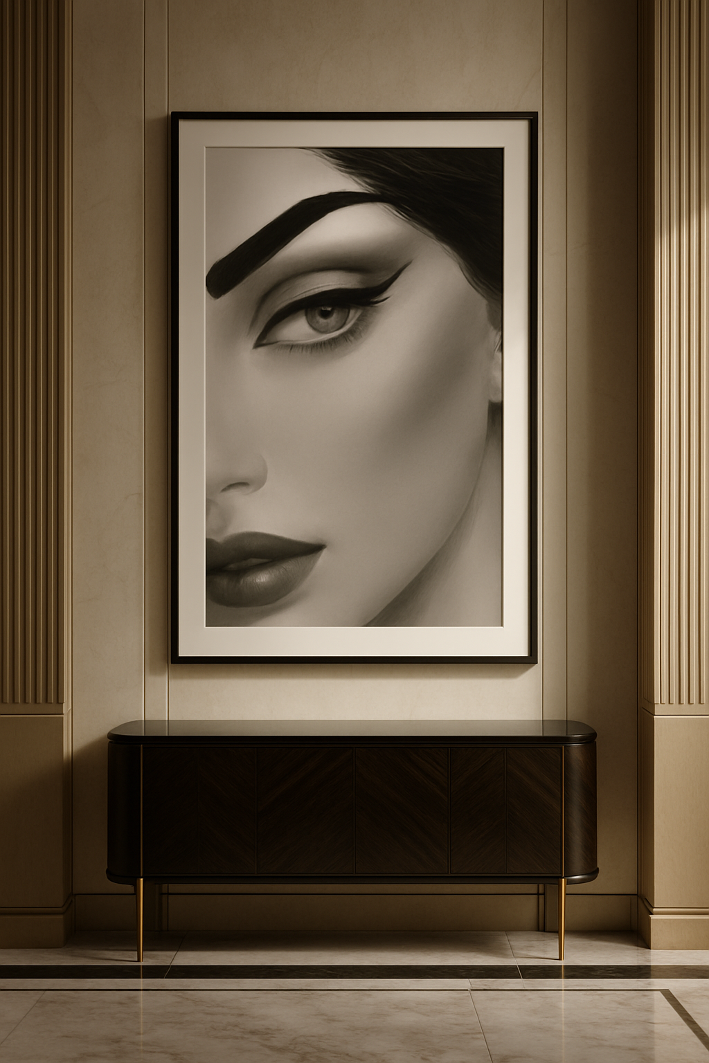 “Veil of Intention” — Couture Noir Fine Art Portrait