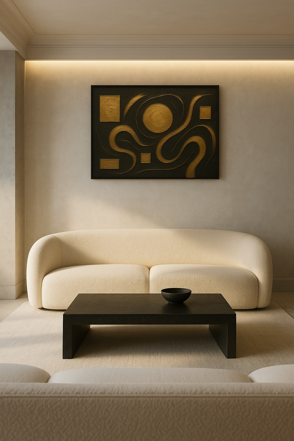 “Gilded Harmony” — Limited Edition Abstract Gold Fine Art