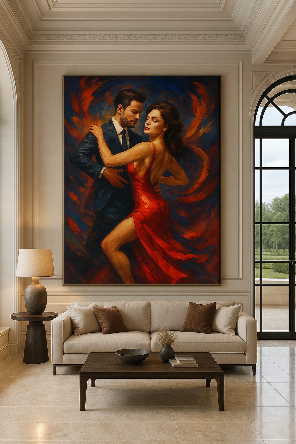 Inferno in Motion – Red Elegance Dance Portrait (Ltd. Edition)