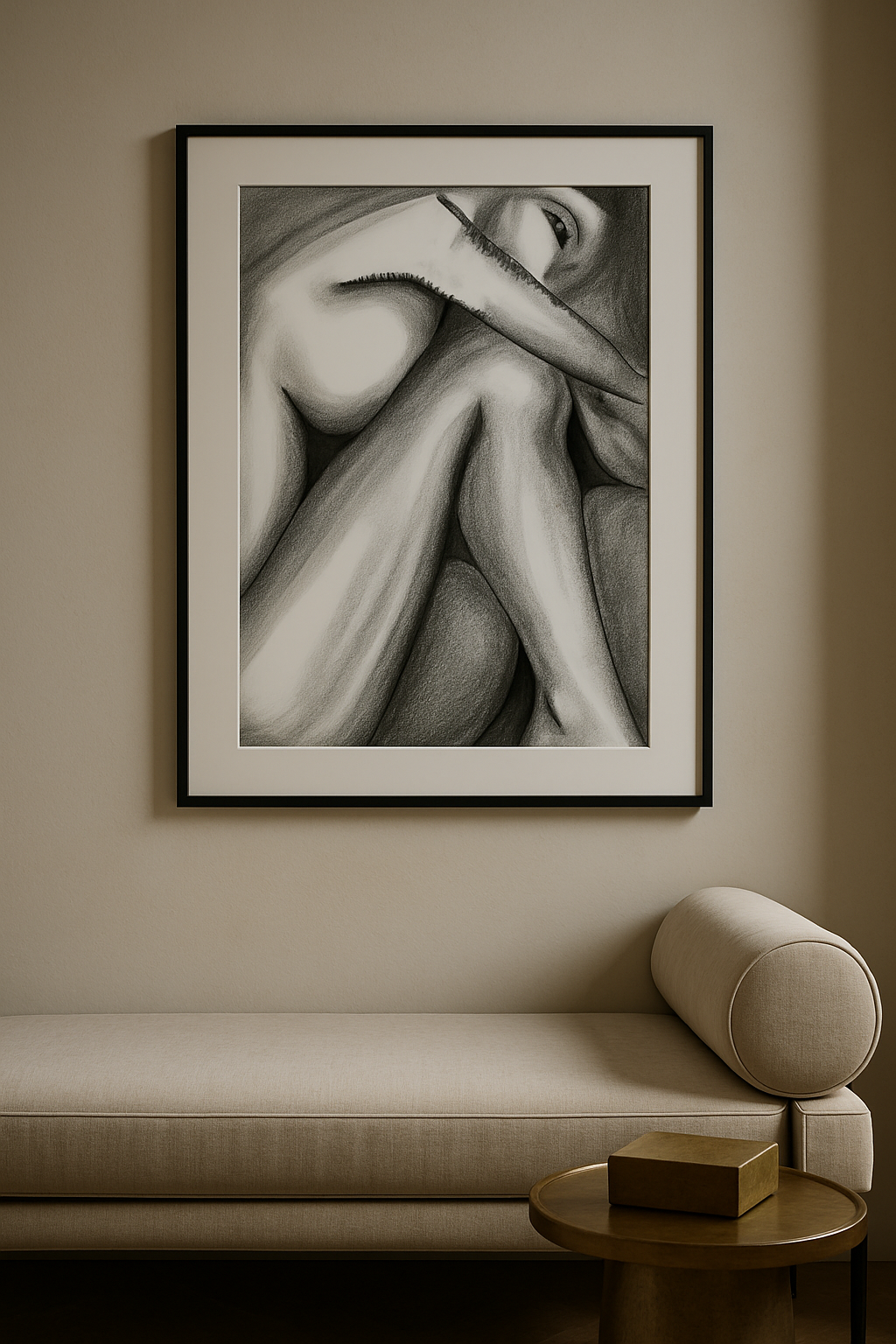 Quieturrender — Sculptural Figure in Shadow & Light