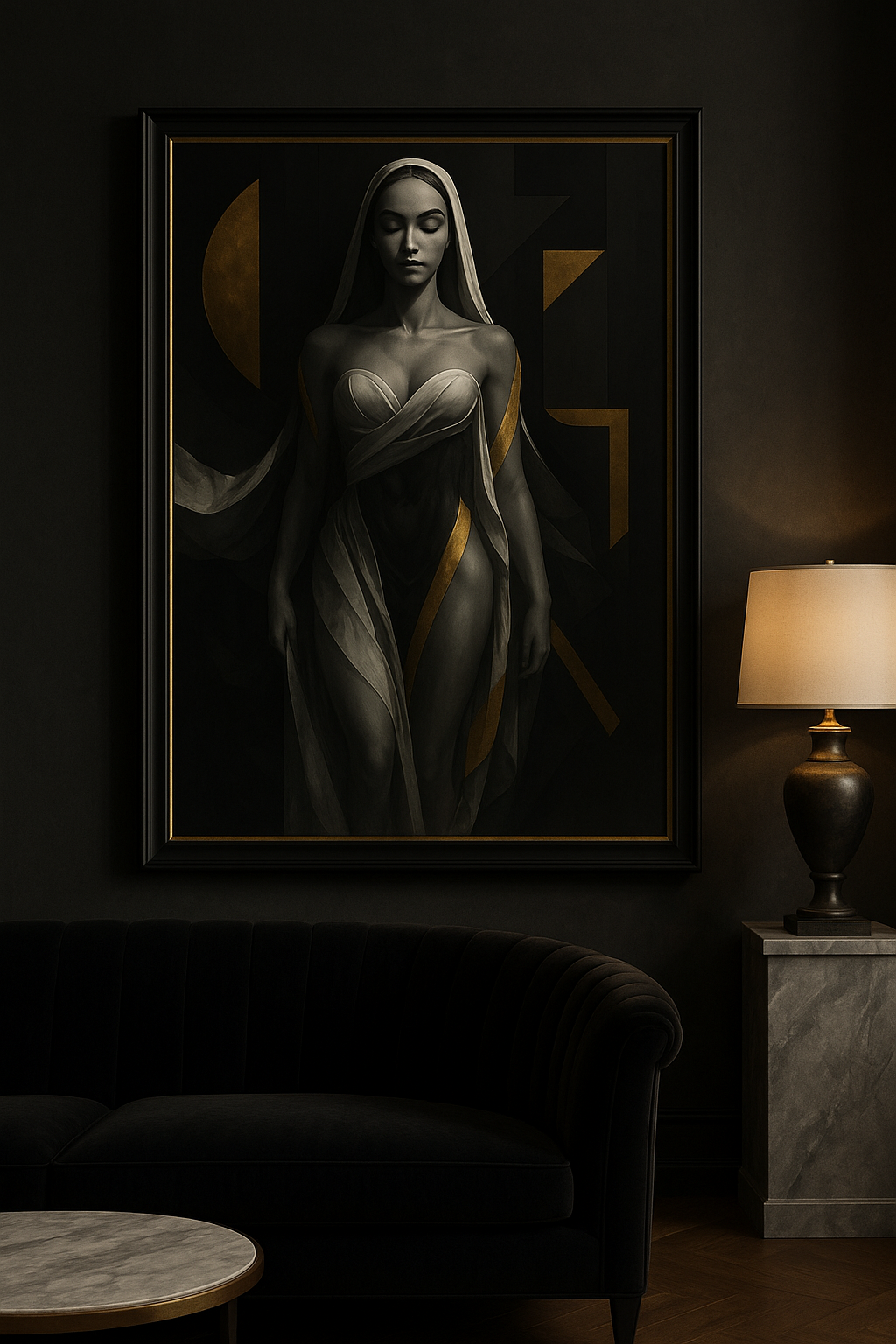 “Golden Ascension” — Limited Edition Divine Feminine Fine Art