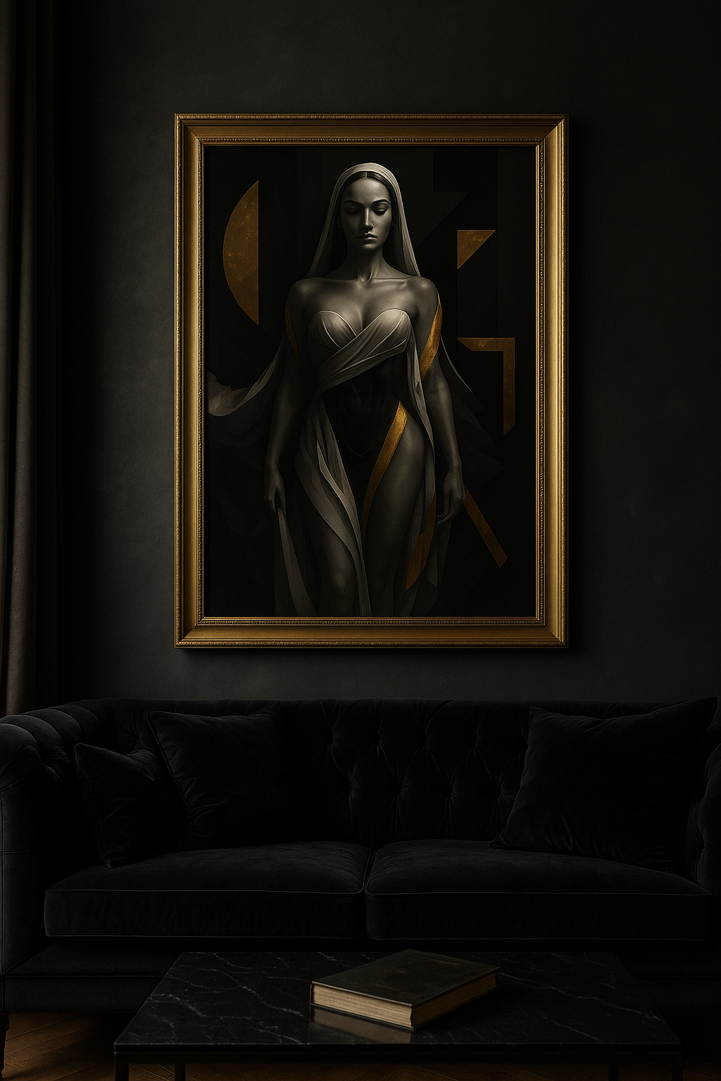 “Golden Ascension” — Limited Edition Divine Feminine Fine Art