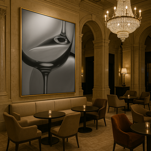 Glass Reverie • Sculptural Monochrome Luxury Art Print