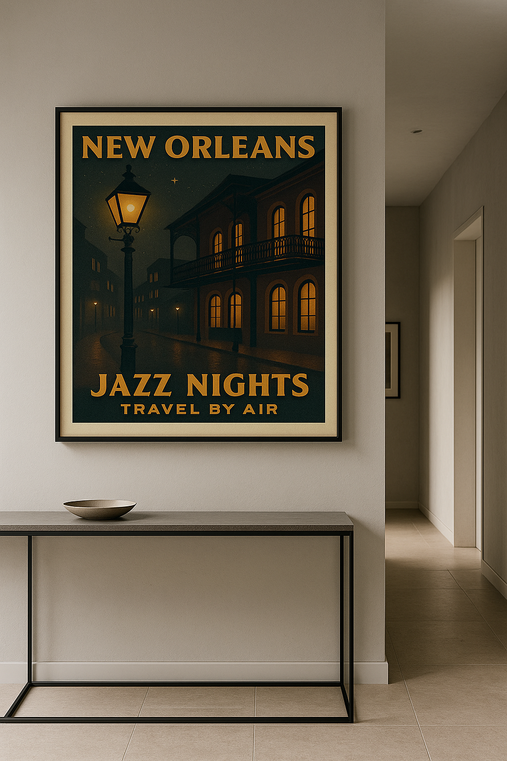 Jazz Nights — New Orleans Vintage Fine Art Poster