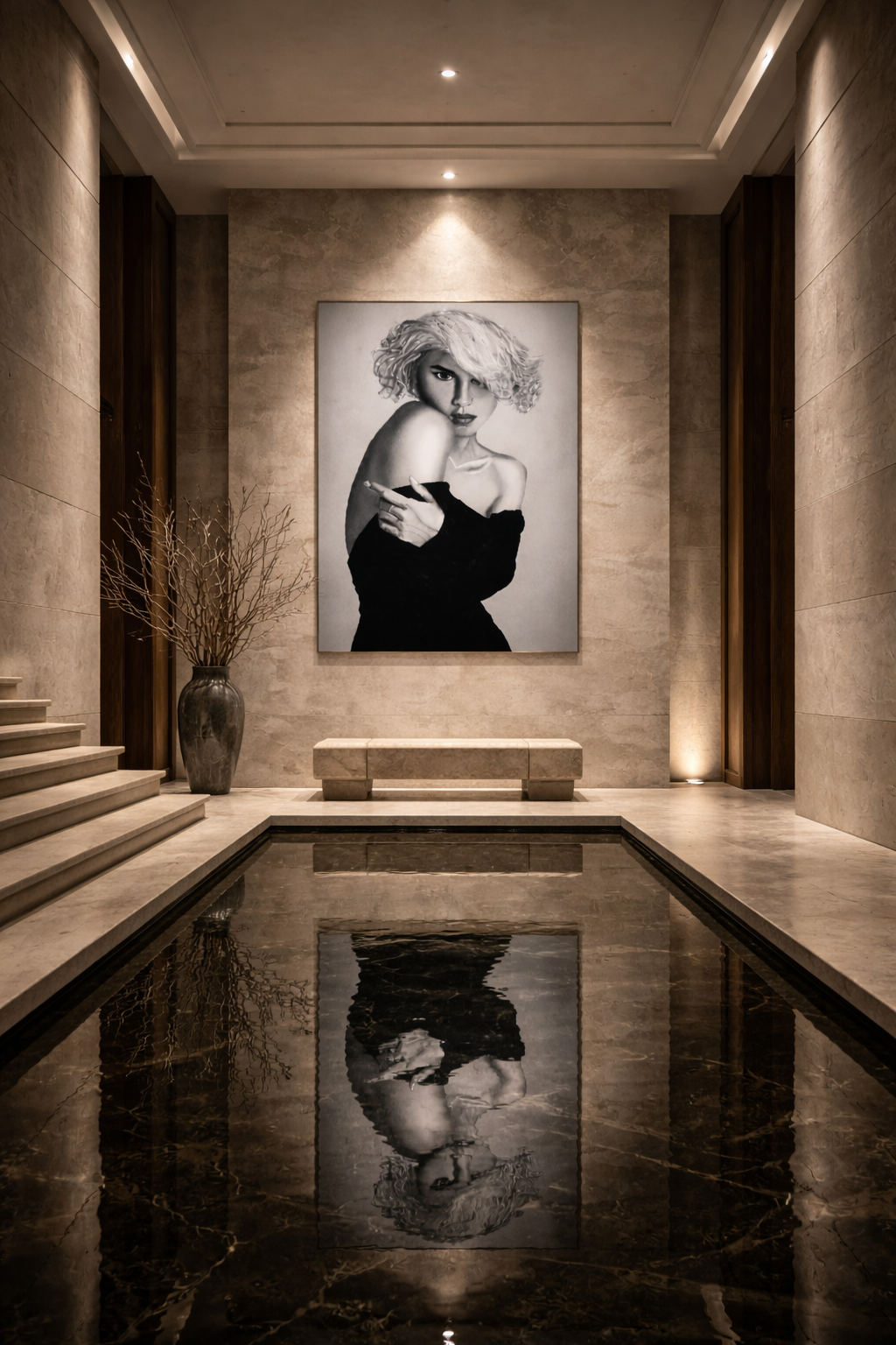 Whispered Poise — Limited Edition Black & White Portrait