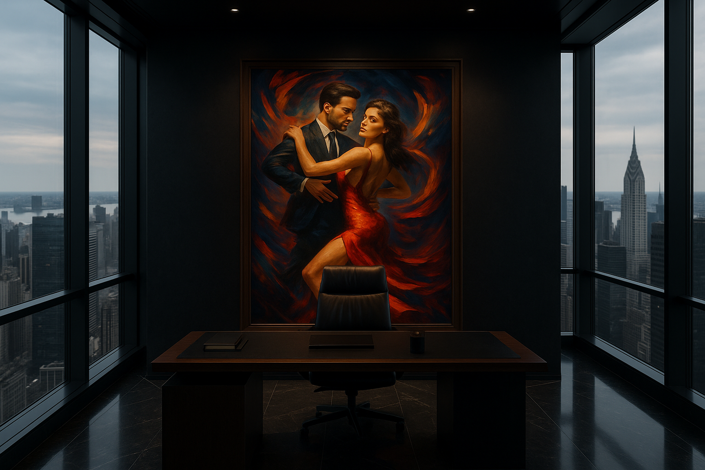 Inferno in Motion – Red Elegance Dance Portrait (Ltd. Edition)