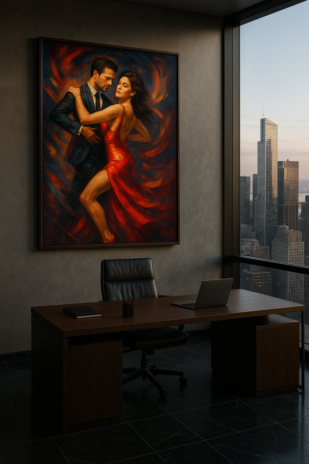 Inferno in Motion – Red Elegance Dance Portrait (Ltd. Edition)