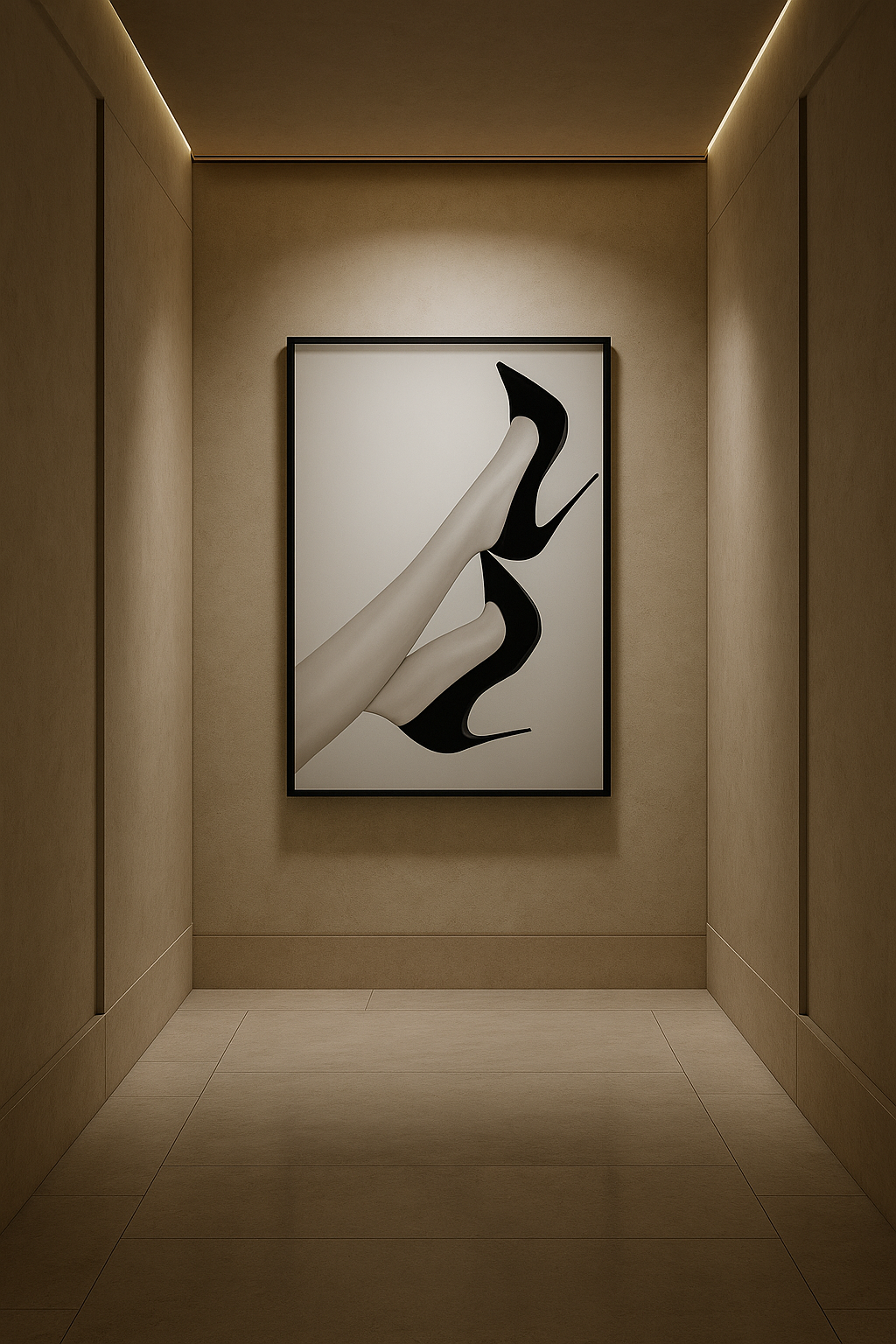 Velvet Ascent — Limited Edition Fashion Noir Fine Art