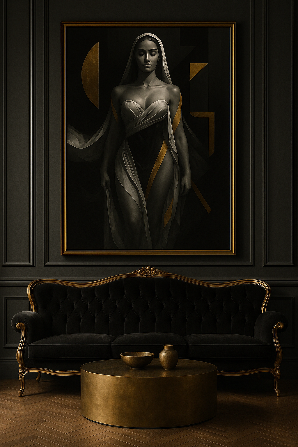 “Golden Ascension” — Limited Edition Divine Feminine Fine Art