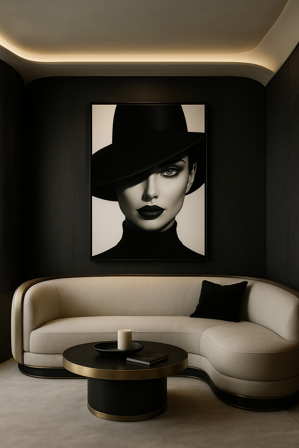 Obsidian Gaze — Limited Edition Noir Portrait Fine Art