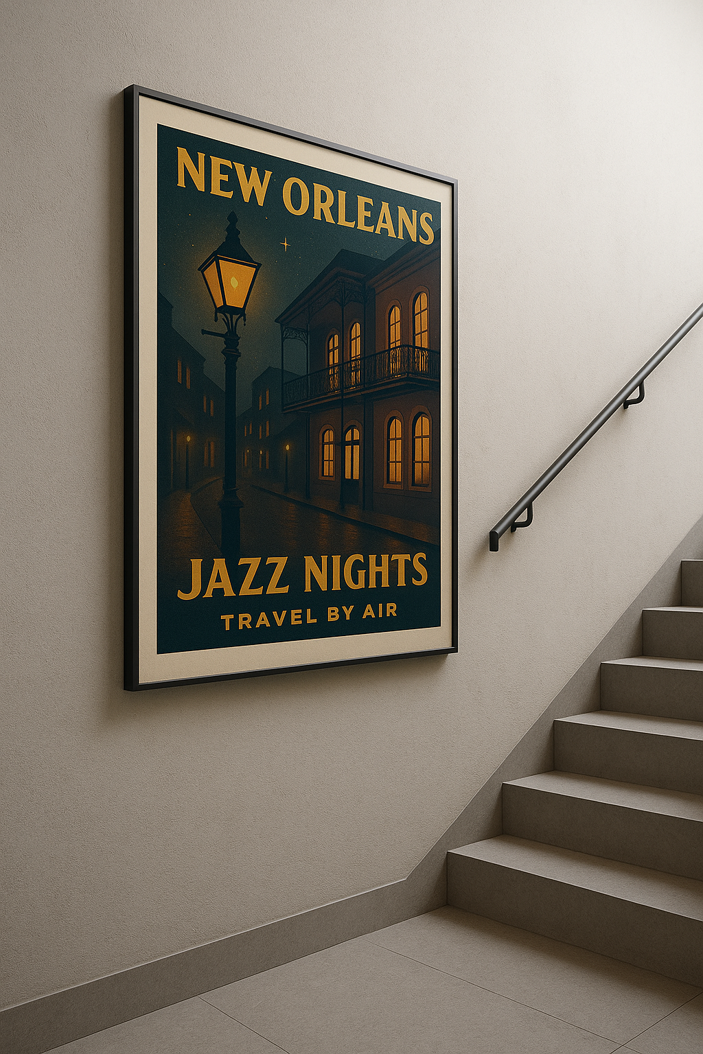 Jazz Nights — New Orleans Vintage Fine Art Poster