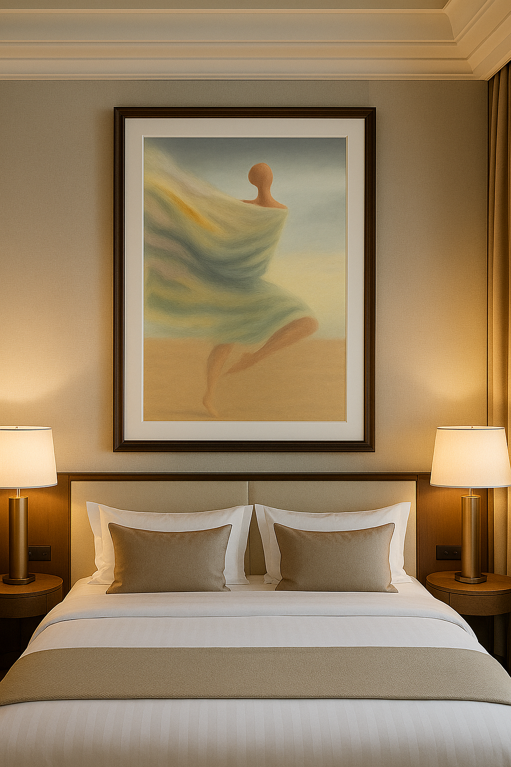 Whispers in Motion – Ethereal Dancer in Pastel Haze