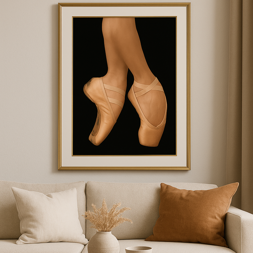 Poise & Pointe — Luxury Ballet Fine Art Print | Kasian Art Studio