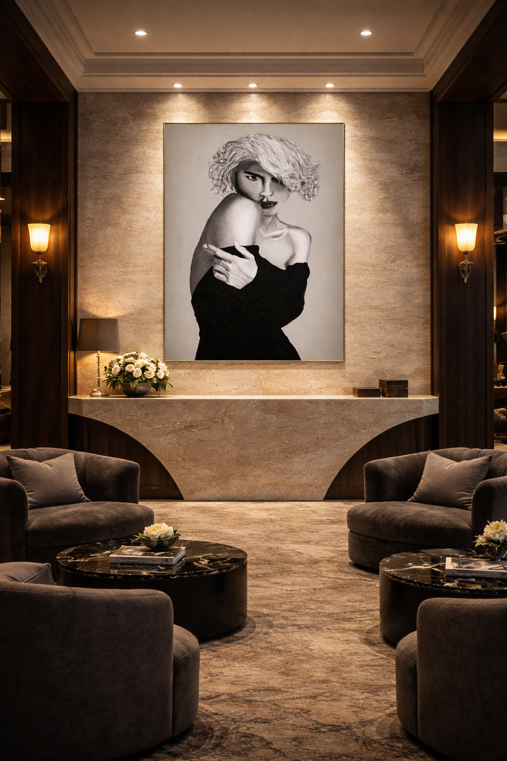 Whispered Poise — Limited Edition Black & White Portrait