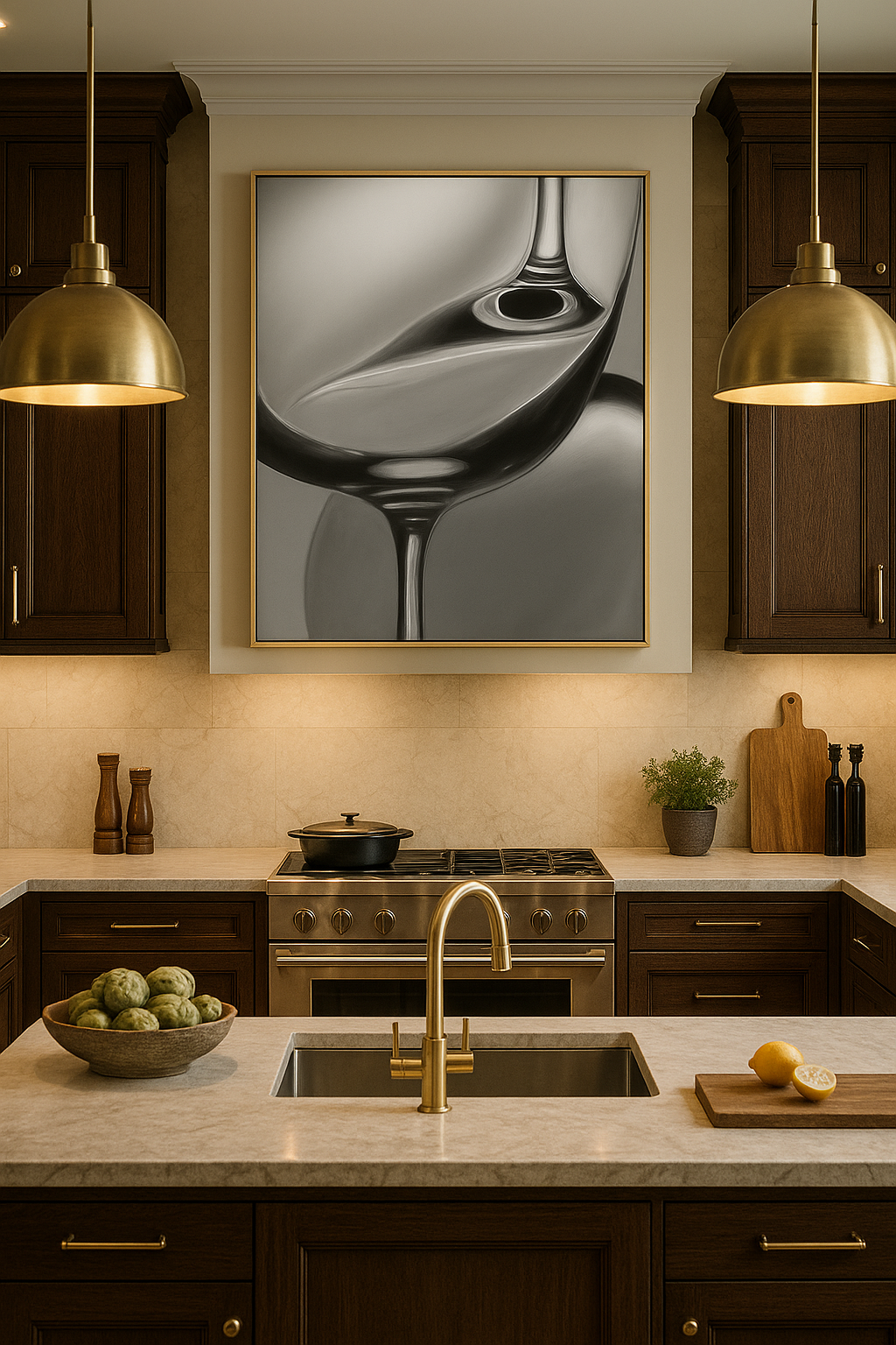 Glass Reverie • Sculptural Monochrome Luxury Art Print