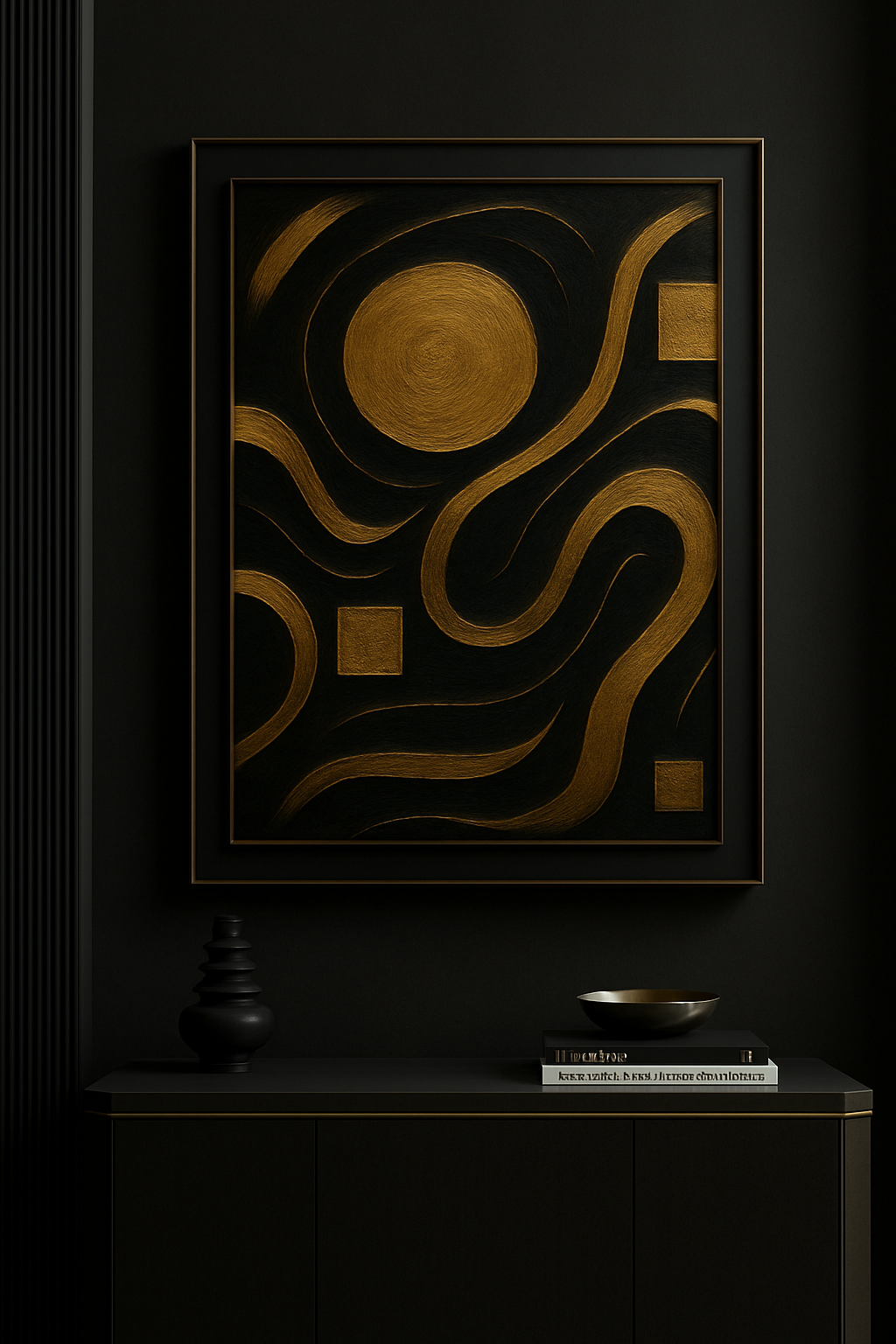 “Gilded Harmony” — Limited Edition Abstract Gold Fine Art