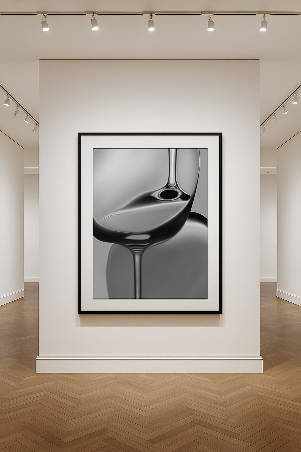 Glass Reverie • Sculptural Monochrome Luxury Art Print