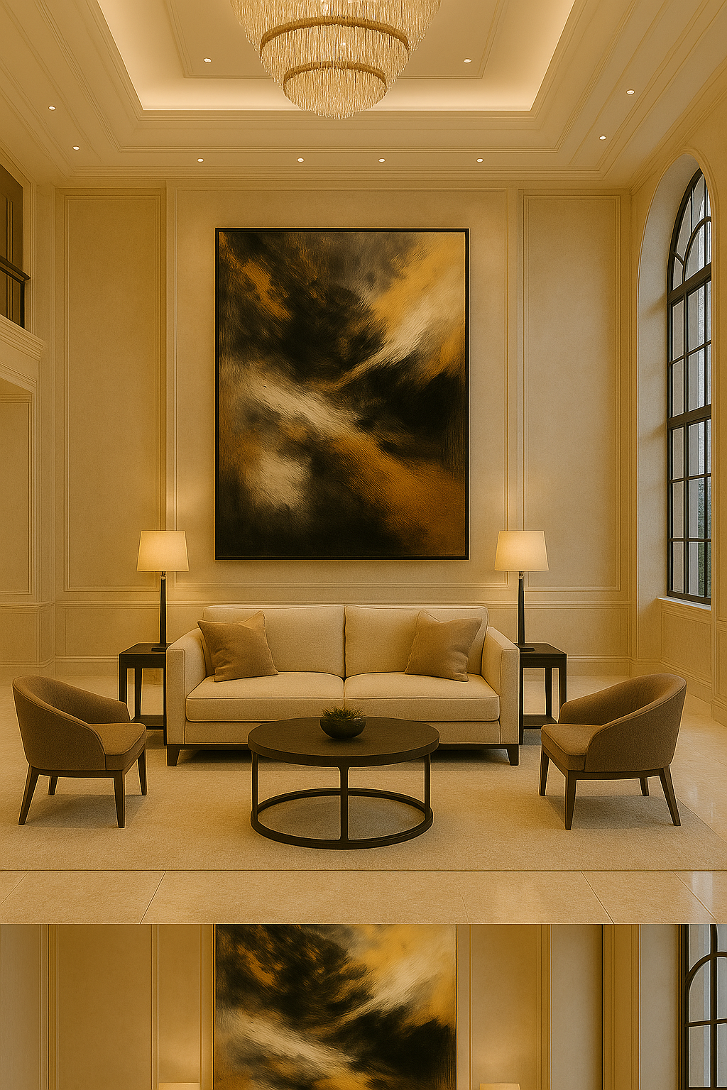 Emberborn — Luxury Black, Gold & Charcoal Abstract Fine Art