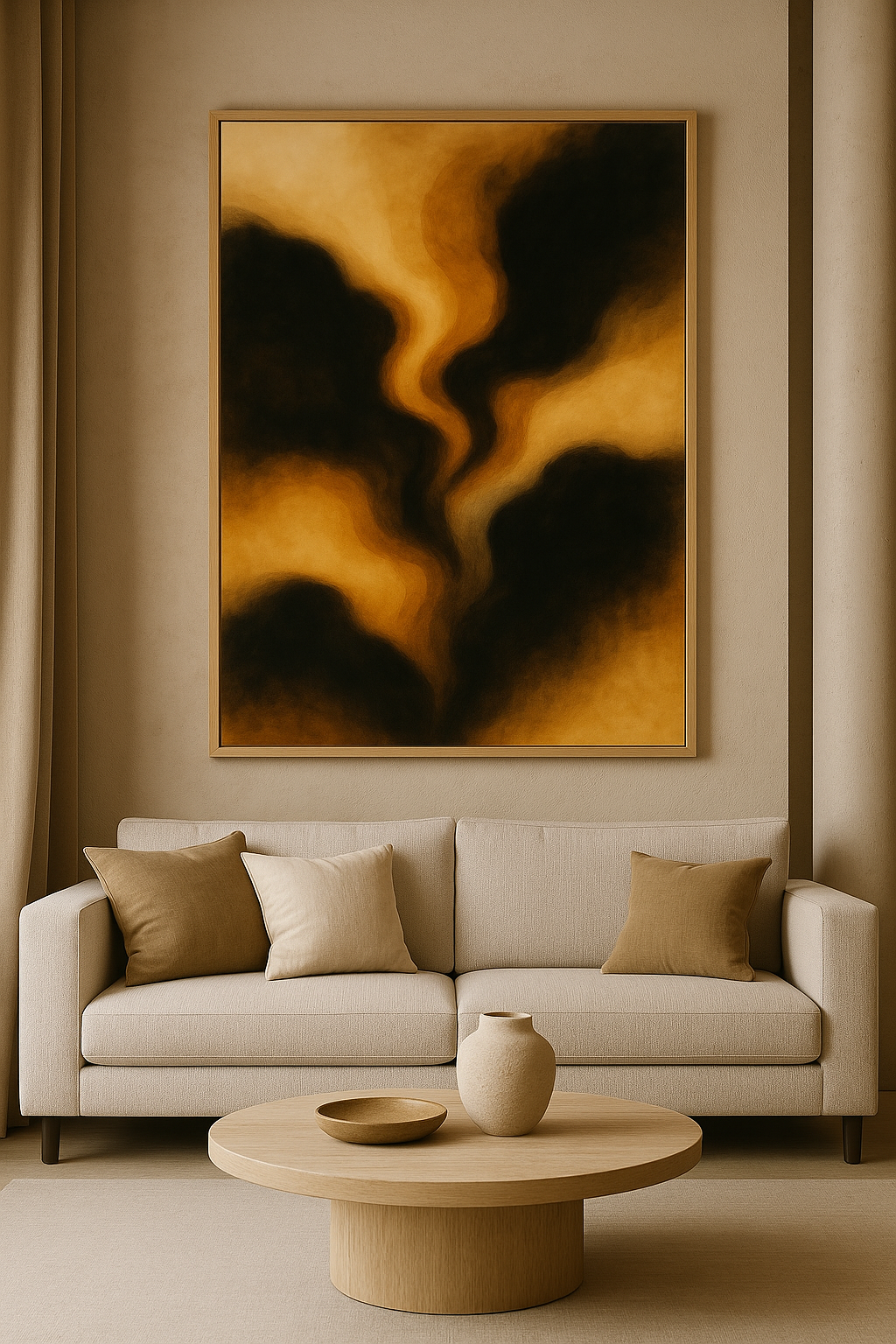Gilded Ascension — Luxury Gold & Black Abstract (Ltd. Ed. 50)