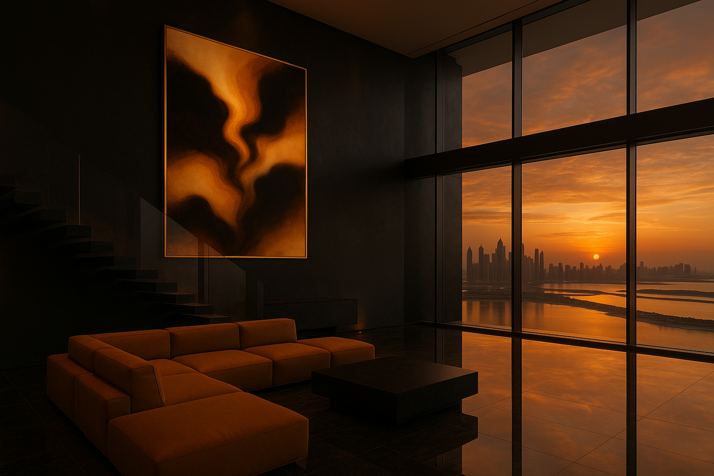 Gilded Ascension — Luxury Gold & Black Abstract (Ltd. Ed. 50)