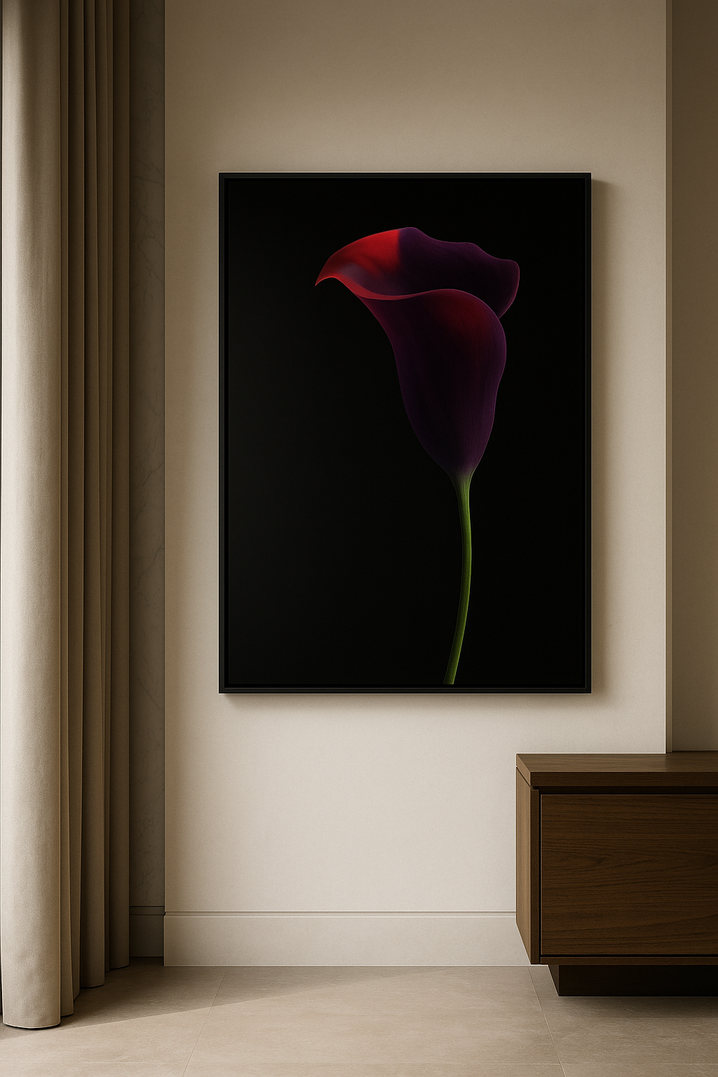 Crimson Eclipse — Limited Edition Noir Botanical Elegance