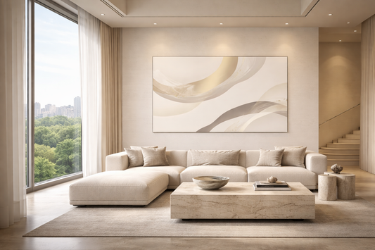 Gilded Current  — Limited Edition Abstract Canvas