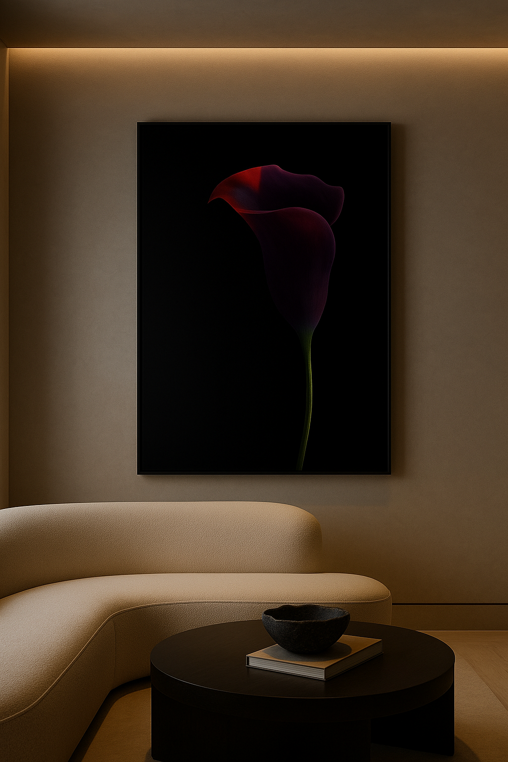 Crimson Eclipse — Limited Edition Noir Botanical Elegance