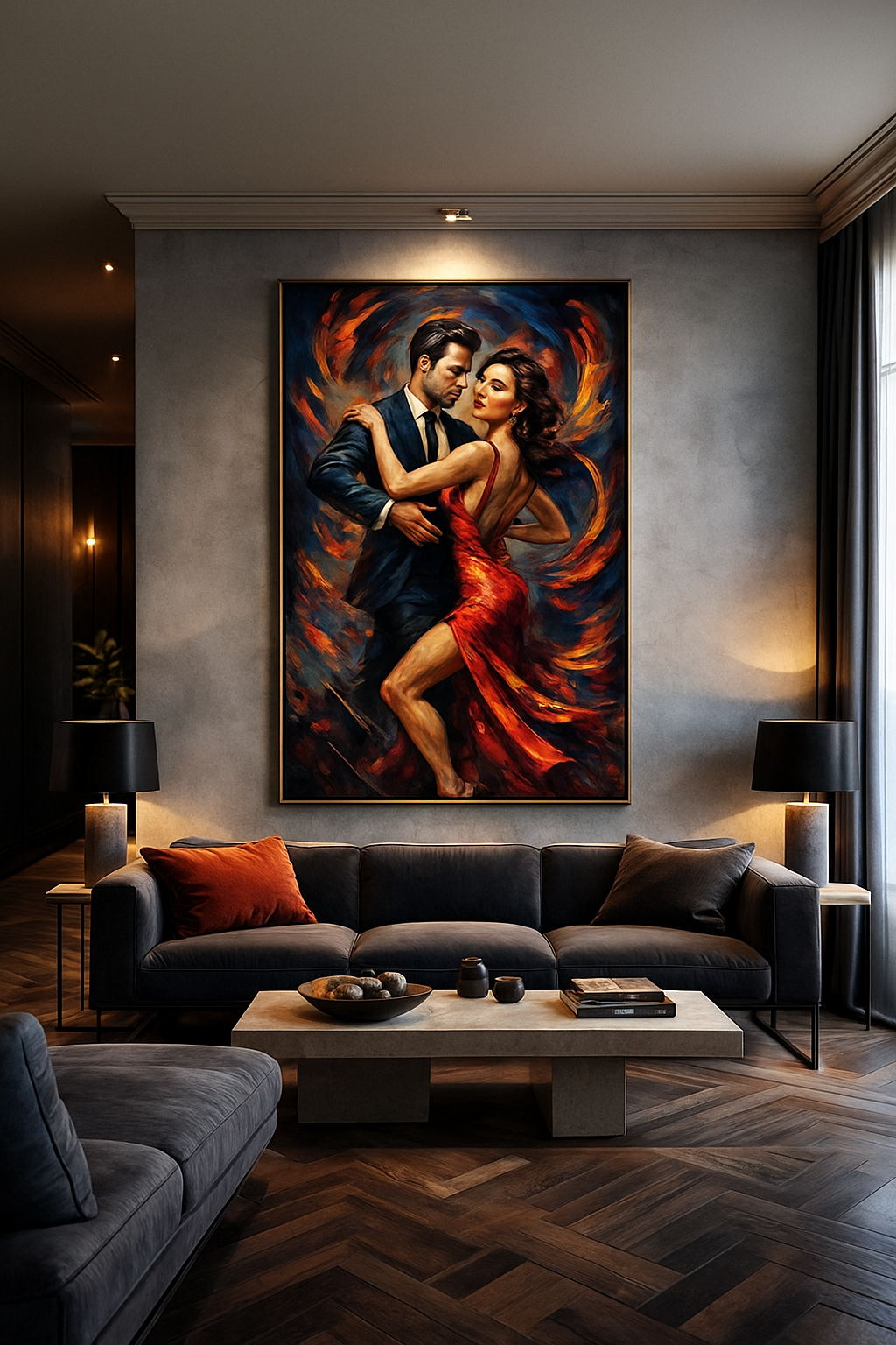 Inferno in Motion – Red Elegance Dance Portrait (Ltd. Edition)