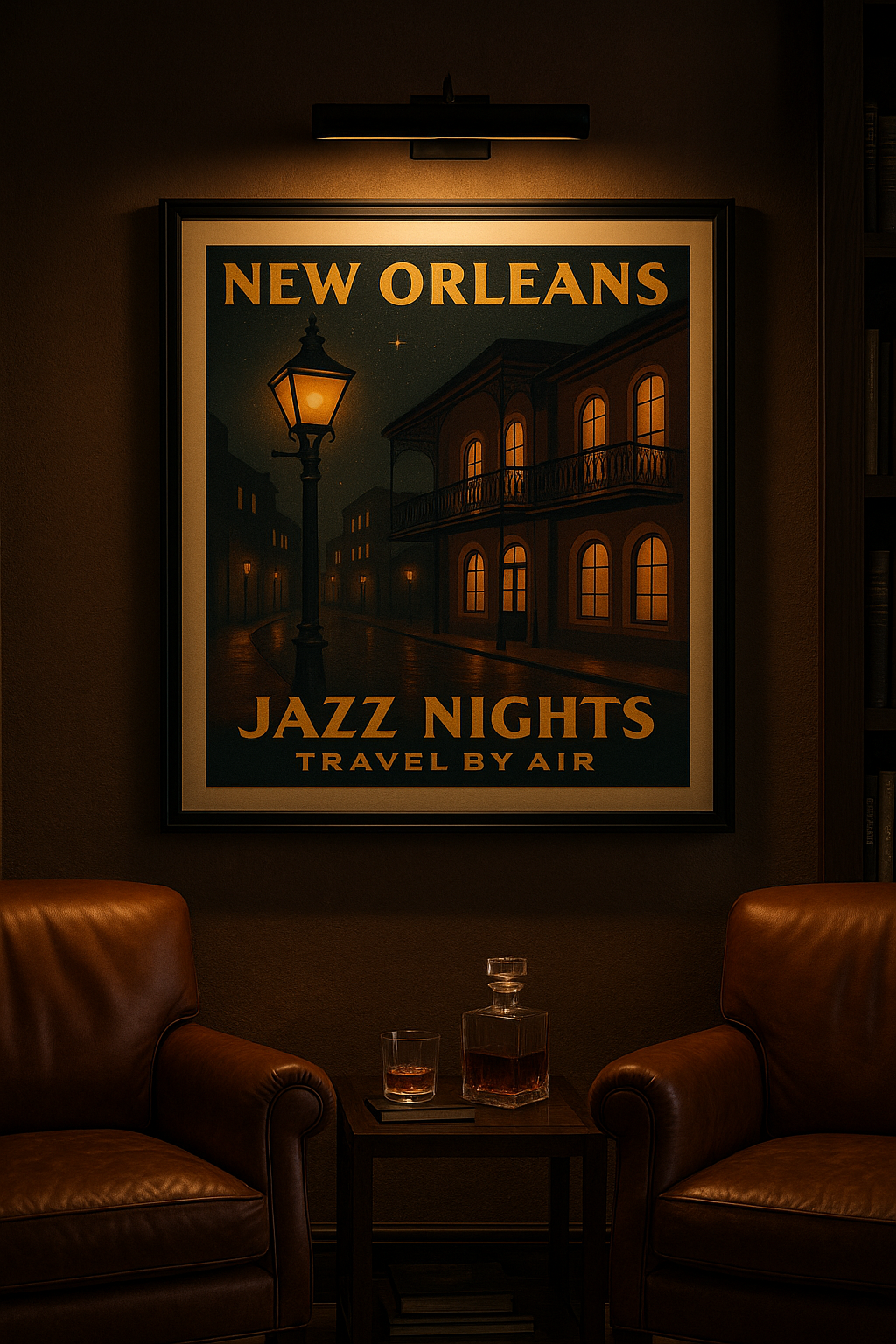Jazz Nights — New Orleans Vintage Fine Art Poster