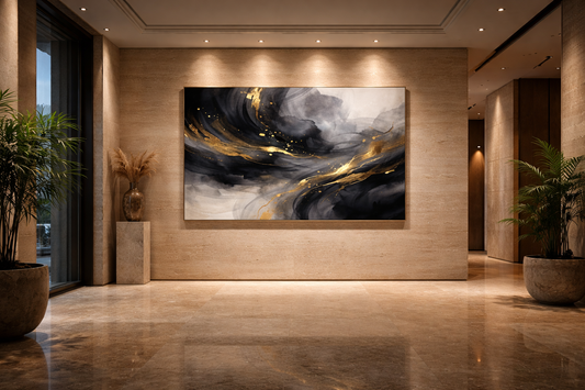 Nocturne in Gold — Limited Edition Abstract Canvas