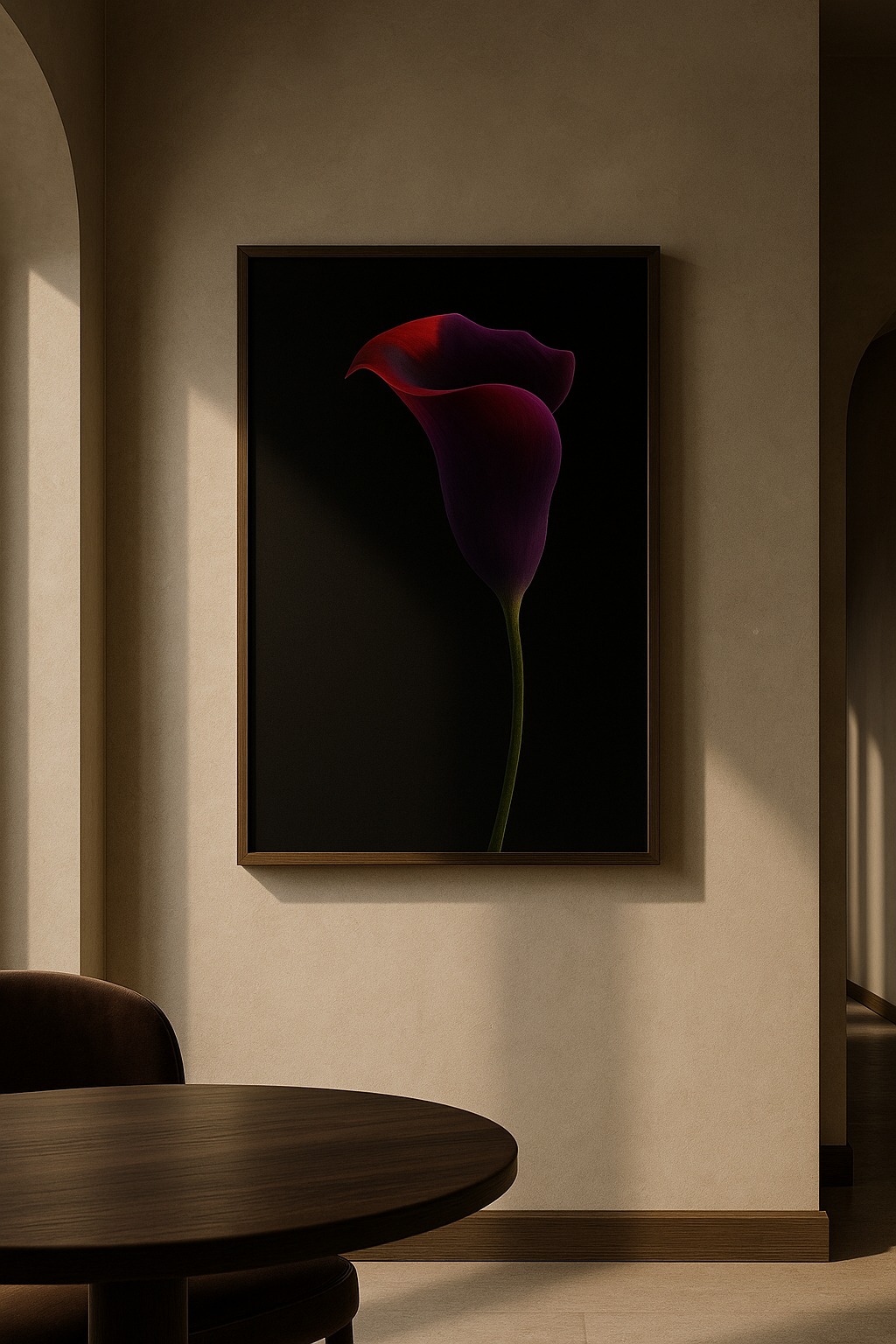 Crimson Eclipse — Limited Edition Noir Botanical Elegance