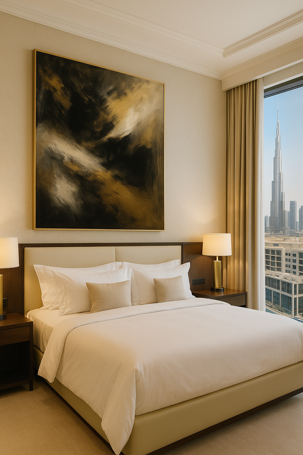 Emberborn — Luxury Black, Gold & Charcoal Abstract Fine Art